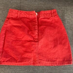 BDG Orange Cotton  Mini Skirt